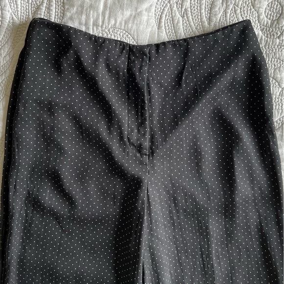 Diane Von Furstenberg - Wide Leg Silk-Blend Trousers - Navier Dot - Picture 2 of 13